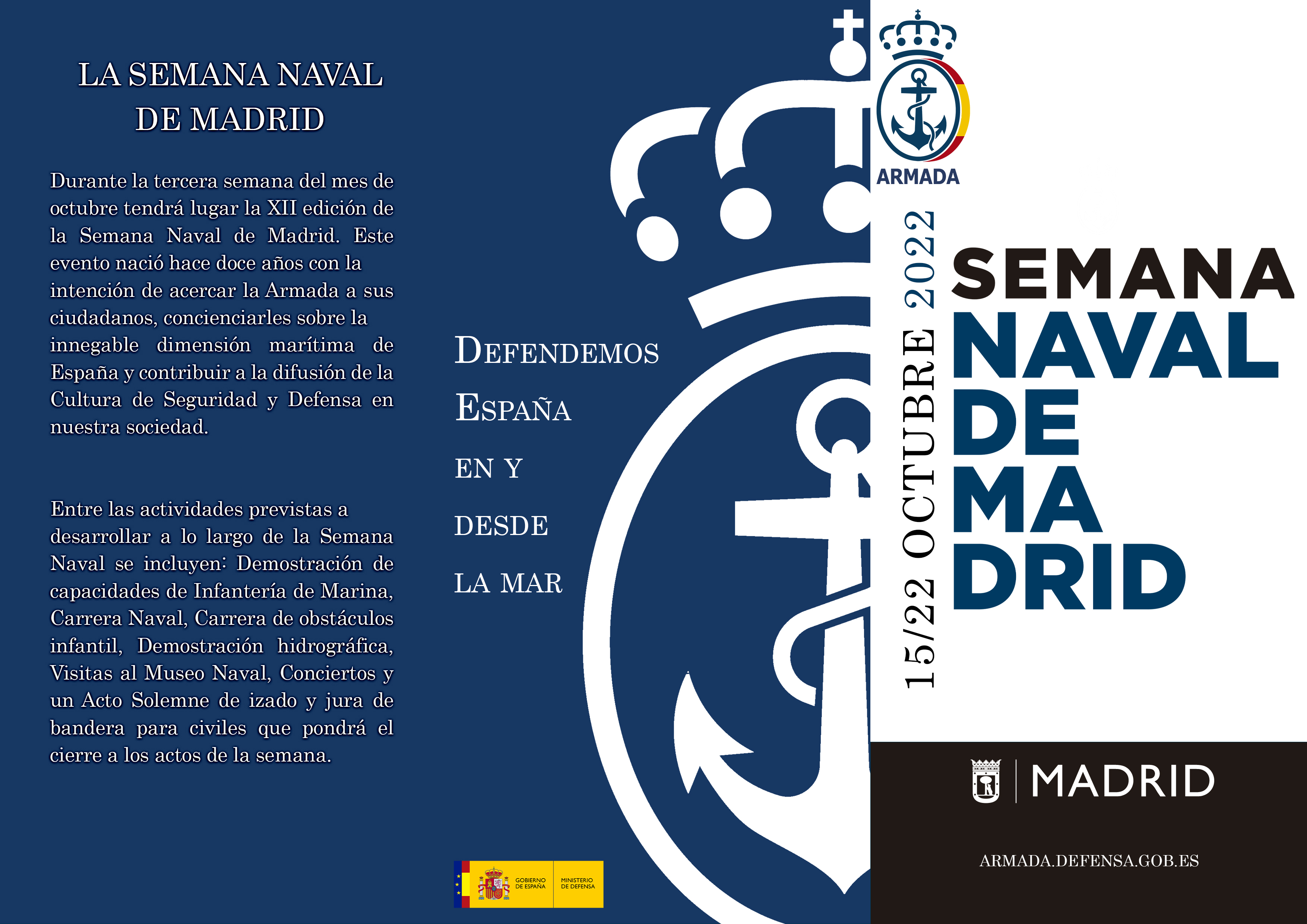 Cartel Semana Naval de Madrid 2022